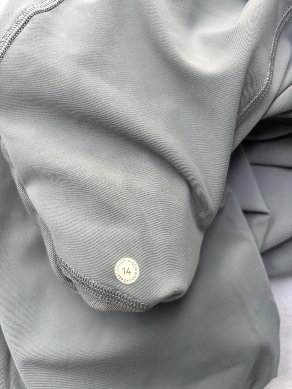 Lululemon Athletica Power Thru High-Rise Tight- Light Gray- 14